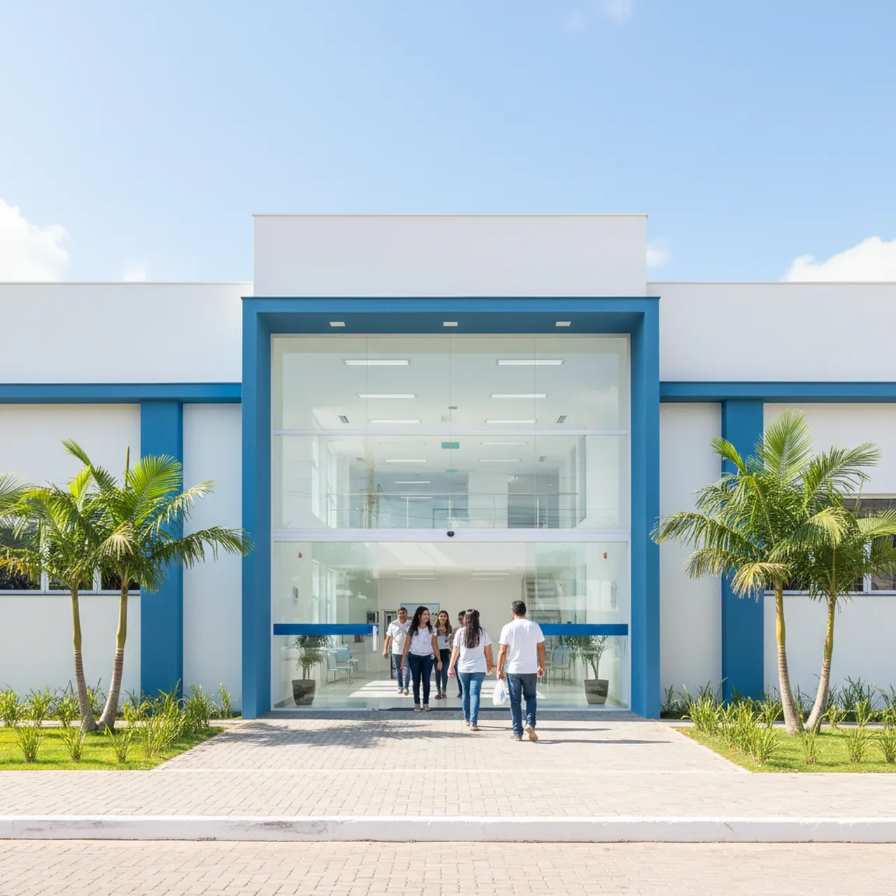 Fachada do novo centro de saúde municipal
